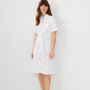 Ann Taylor Linen Shirt Dress
